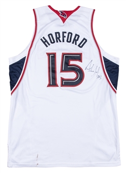 2008-09 Al Horford Game Used Atlanta Hawks Home Jersey (MEARS A10)